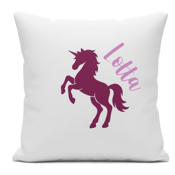 Plotterdatei Einhorn Design auf einem Kissen